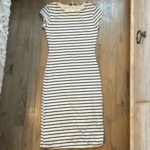 Velvet torch striped dress